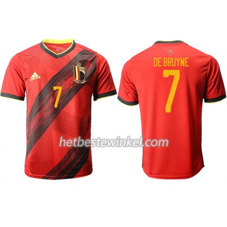 België DE BRUYNE 7 Voetbalshirts Thuis EK 2020